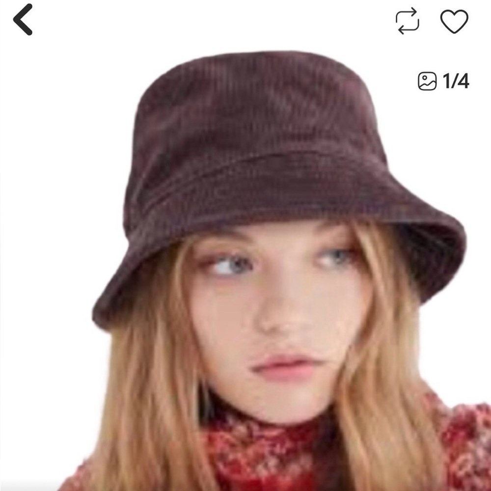 Brown Corduroy Bucket Hat - Picture 2 of 7